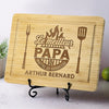 Planche à Découper Personnalisée - Cadeau Pour Papa, Papy - Le Patron du Grill