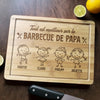 Planche à Découper Personnalisée - Cadeau Pour Papa, Papi - Tout est meilleur du grill