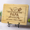 Planche à Découper Personnalisée - Cadeau Pour Papa, Papy - Le Bonheur, C'est Papa