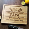 Planche à Découper Personnalisée - Cadeau Pour Papa, Papy - Le Bonheur, C'est Papa