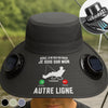 Chapeau Solaire Avec Ventilateur Personnalisé – Cadeau pour Pêcheur, Papa, Papy – Je Suis sur Mon Autre Ligne de Pêche