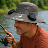 Chapeau Solaire Avec Ventilateur Personnalisé – Cadeau pour Pêcheur, Papa, Papy – Je Suis sur Mon Autre Ligne de Pêche