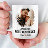Mug Personnalisé Avec Photo – Cadeau Fête des Pères pour Papa – Le seul jour heureux de papa