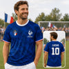 Maillot de foot personnalisé – Cadeau pour fan de football – La vie est faite d'imprévus, le foot aide