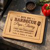 Planche à Découper Personnalisée - Cadeau Pour Papa, Papy - Le Patron Du Barbecue