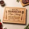 Planche à Découper Personnalisée - Cadeau Pour Papa, Papy - Le Patron Du Barbecue