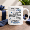 Mug Personnalisé à Effet 3D Gonflé – Cadeau pour Papa – Le pilier de notre famille