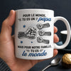 Mug Personnalisé à Effet 3D Gonflé – Cadeau pour Papa – Le pilier de notre famille