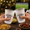 Gobelet personnalisé - Cadeau Pour Fan de Football – Cœurs fiers, nation forte
