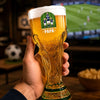 Verre à bière en forme de trophée personnalisé – Cadeau pour fan de football – Prêt pour la victoire