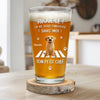 Verre à bière Personnalisé – Cadeau pour Propriétaires D’animaux, Amoureux des Animaux – Bière, Chats Et Aucun Regret