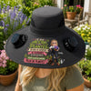 Chapeau Solaire avec Ventilateurs Personnalisé – Cadeau Pour Jardiniers, Amoureux Des Plantes – L'aventure Commence
