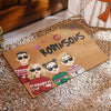 Noël avec ma famille, c’est ce qui le rend spécial – Paillasson décoratif personnalisé pour la famille – Cadeau de Noël pour les membres de la famille