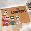 Noël avec ma famille, c’est ce qui le rend spécial – Paillasson décoratif personnalisé pour la famille – Cadeau de Noël pour les membres de la famille