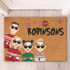 Noël avec ma famille, c’est ce qui le rend spécial – Paillasson décoratif personnalisé pour la famille – Cadeau de Noël pour les membres de la famille