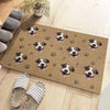 Paillasson décoratif personnalisé avec photo – « Petites pattes, grands rêves » – Décoration maison pour amoureux des chiens et chats – Cadeau de pendaison de crémaillère pour propriétaires et passionnés d’animaux