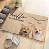 Paillasson décoratif personnalisé avec photo – « On sent déjà votre arrivée » – Décoration maison pour amoureux des chiens et chats – Cadeau de pendaison de crémaillère pour propriétaires et passionnés d’animaux