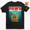 T-shirt unisexe, t-shirt premium et hoodie personnalisés avec photo – Cadeaux d’anniversaire pour amoureux des chiens et des chats, papas et mamans de chien, propriétaires de chats –  Meowster des profondeurs