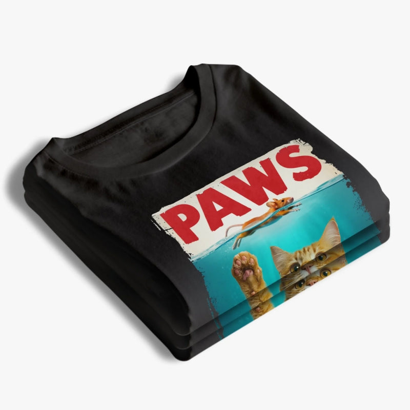 T-shirt unisexe, t-shirt premium et hoodie personnalisés avec photo – Cadeaux d’anniversaire pour amoureux des chiens et des chats, papas et mamans de chien, propriétaires de chats –  Meowster des profondeurs
