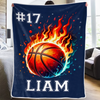 Bring the Heat – Couverture personnalisée – Cadeau pour amateurs et joueurs de sport