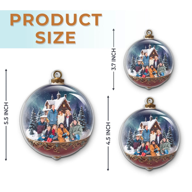 Ornement photo en acrylique personnalisé – Cadeaux de Noël ou d’anniversaire pour maman, papa, enfants – Une saison pleine de moments partagés