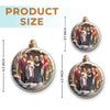 Ornement photo en acrylique personnalisé – Cadeaux de Noël ou d’anniversaire pour maman, papa, frère, sœur, enfants – La famille rend Noël magique