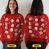 Sweatshirt moche unisexe personnalisé avec photo – Cadeaux de Noël ou d’anniversaire pour maman, papa, enfants – Parce qu’une photo ne suffit pas