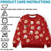 Sweatshirt moche unisexe personnalisé avec photo – Cadeaux de Noël ou d’anniversaire pour maman, papa, enfants – Parce qu’une photo ne suffit pas