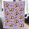 Couverture personnalisée avec photo – L’amour est beau, l’amitié est meilleure – Cadeau de Noël pour meilleures amies, BFF, sœurs