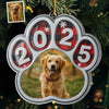Ornement photo en acrylique personnalisé – Cadeaux de Noël commémoratifs et de sympathie pour chiens et chats – Toujours à côté de mon âme