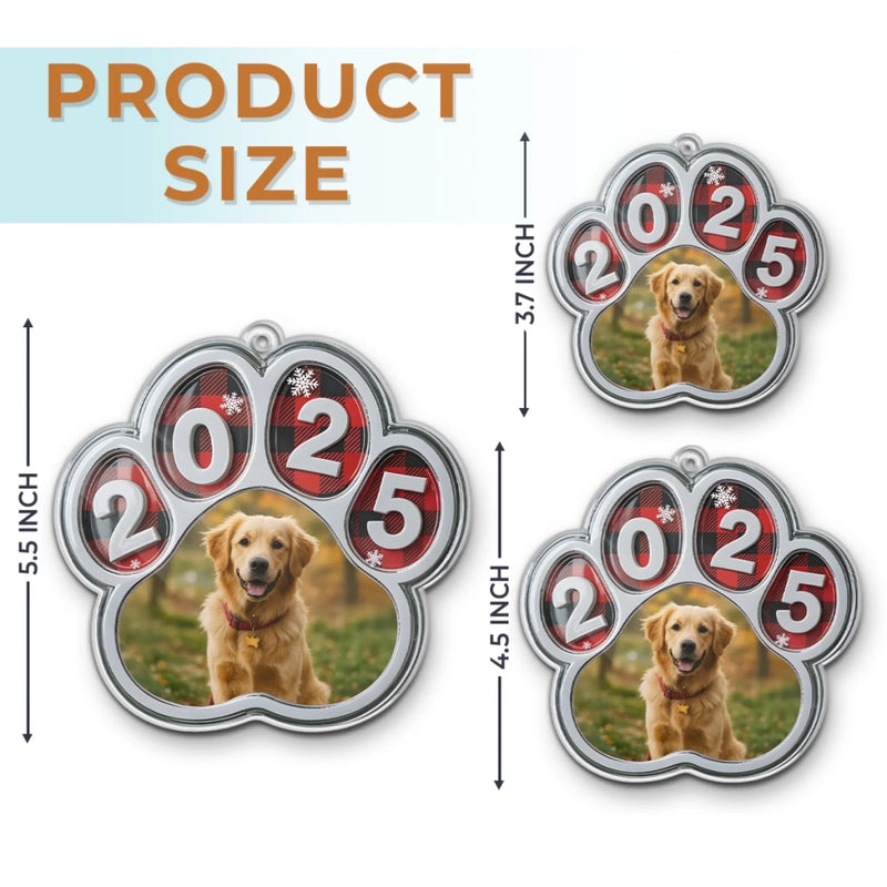 Ornement photo en acrylique personnalisé – Cadeaux de Noël commémoratifs et de sympathie pour chiens et chats – Toujours à côté de mon âme