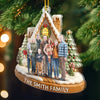 Ornement en acrylique personnalisé avec photo – Cadeaux de Noël et d’anniversaire pour maman, papa, frère, sœur, enfants – La magie de Noël brille d’amour à la maison