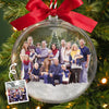 Boule de Noël en acrylique 3D personnalisée avec photo – Cadeaux de Noël et d’anniversaire pour maman, papa, enfants – Ensemble est notre endroit préféré