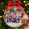 Boule de Noël en acrylique 3D personnalisée avec photo – Cadeaux de Noël et d’anniversaire pour maman, papa, enfants – Ensemble est notre endroit préféré
