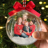 Boule de Noël en acrylique 3D personnalisée avec photo – Cadeaux de Noël et d’anniversaire pour maman, papa, enfants – Notre plus beau cadeau, c’est d’être ensemble