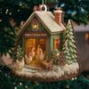 Ornement En Bois Personnalisé – Cadeaux De Noël Et D’Anniversaire Pour Femmes Et Hommes – Amour De Poules, Vie À La Ferme, Joie De Noël