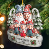 Ornement Rotatif En Acrylique Personnalisé - Cadeaux De Noël Et D’Anniversaire Pour Maman, Papa, Grand-Mère, Grand-Père, Enfants - Ensemble La Maison Devient Plus Magique