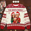 Sweatshirt Laid Unisexe Personnalisé Avec Photo - Cadeaux De Noël Et D’Anniversaire Pour Maman, Papa, Frère, Sœur, Enfants - Tout Enveloppé D’Amour