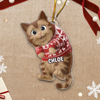 Ornement En Acrylique Personnalisé - Cadeaux De Noël Et D’Anniversaire Pour Amoureux Des Chats, Maman Et Papa Chats - Les Chats Apportent De La Lumière Aux Fêtes