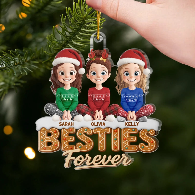 Ornement En Acrylique Personnalisé - Cadeaux De Noël Et D’Anniversaire Pour Meilleures Amies, Femmes, Sœurs, BFF - Âmes Sœurs Pour Toujours