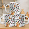 Mug Personnalisé À Effet Imprimé 3D Gonflé - Cadeaux D’Anniversaire Pour Amoureux Des Chiens, Papa Et Maman Chiens - Mon Meilleur Ami A Quatre Pattes
