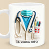 Mug Infirmière Personnalisé À Effet Imprimé 3D Gonflé - Cadeaux D’Anniversaire Pour Infirmières - Cadeau De Reconnaissance, Remerciement, Vie D’Infirmière, Vie De Médecin