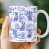 Mug Personnalisé - Cadeaux D’Anniversaire Pour Amoureux Des Chiens, Papa Et Maman Chiens - Sirotez Avec Style, Aboyez En Bleu