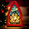 Lanterne De Table LED Nuit Étoilée Personnalisée - Cadeaux Commémoratifs Et De Sympathie De Noël Pour Chiens - Pour Toujours Ma Flamme