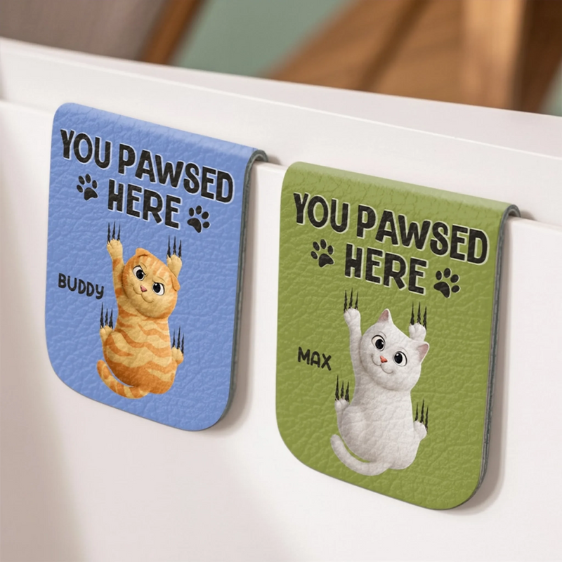 Marque-Page Magnétique En Cuir Personnalisé - Cadeaux Pour Amoureux Des Livres, Rats De Bibliothèque, Maman Et Papa Chats - Perdu Dans Les Chapitres