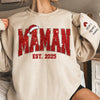 Sweatshirt Ou Hoodie Unisexe Personnalisé Avec Design Sur La Manche - Cadeaux De Noël Et D’Anniversaire Pour Maman, Grand-Mère - Fondé Dans L’Amour