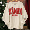 Sweatshirt Ou Hoodie Unisexe Personnalisé Avec Design Sur La Manche - Cadeaux De Noël Et D’Anniversaire Pour Maman, Grand-Mère - Fondé Dans L’Amour