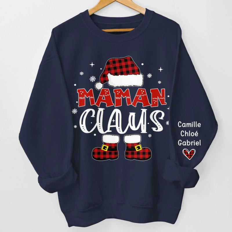 Sweatshirt Ou Hoodie Unisexe Personnalisé Avec Design Sur La Manche - Cadeaux De Noël Et D’Anniversaire Pour Maman, Grand-Mère - Moments Joyeux, Créés Avec La Famille