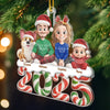 Ornement En Acrylique Personnalisé - Cadeaux De Noël Et D’Anniversaire Pour Famille, Amoureux Des Chiens Et Chats - Notre Petit Monde