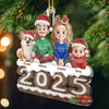 Ornement En Acrylique Personnalisé - Cadeaux De Noël Et D’Anniversaire Pour Famille, Amoureux Des Chiens Et Chats - Ensemble Est Notre Meilleure Tradition